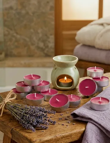 Set lumanari parfumate 24 bucati Zd Trading, roz