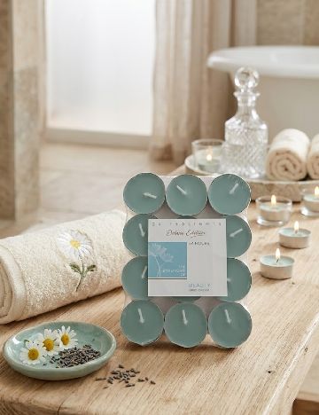 Set lumanari parfumate 24 bucati Zd Trading, albastru