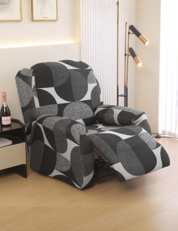 Husa pentru canapea 4 bucati SHEIN, negru/gri