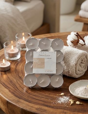 Set lumanari parfumate 24 bucati Zd Trading, crem