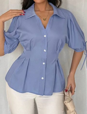 Camasa SHEIN, albastru