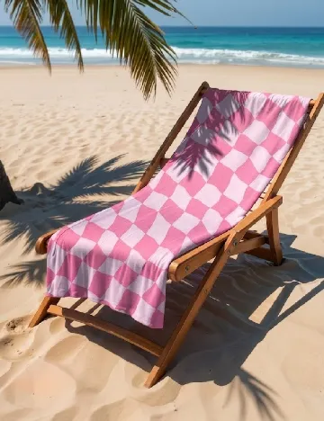 Prosop de plaja KONIMPEX, roz