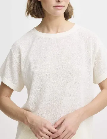 Tricou b.young, ecru