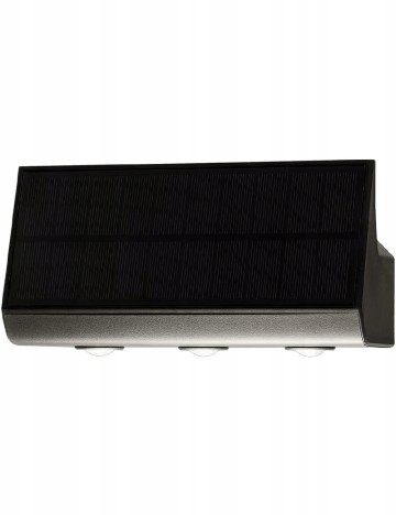 Lampă solară de perete cu senzor ACTION, negru