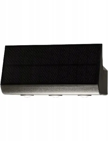 Lampă solară de perete cu senzor ACTION, negru