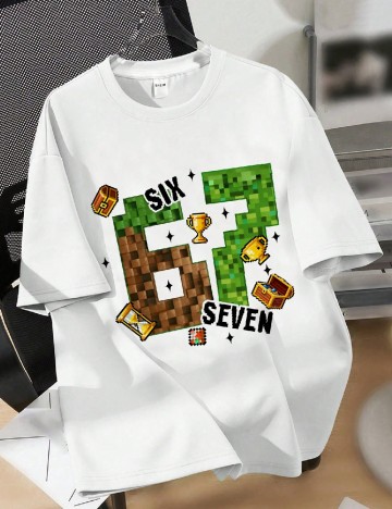 Tricou Shein Kids, alb