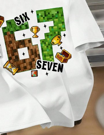 Tricou Shein Kids, alb