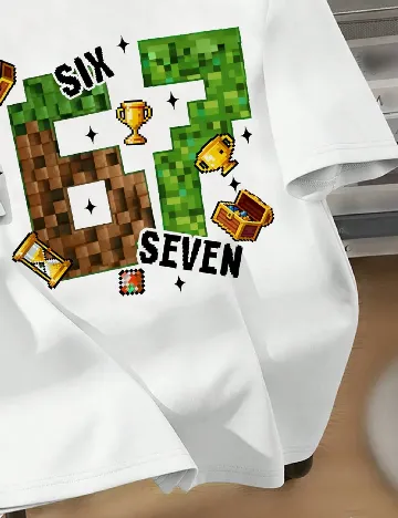 Tricou Shein Kids, alb