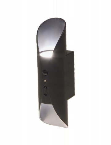 Lampa reincarcabila de perete cu senzor ACTION, negru