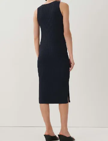 Rochie medie Someday, bleumarin inchis