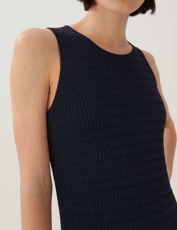 Rochie medie Someday, bleumarin inchis