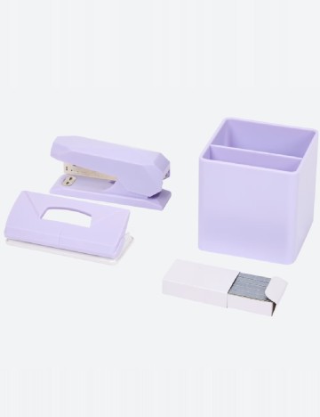 Organizator de birou cu accesorii Dayes, mov