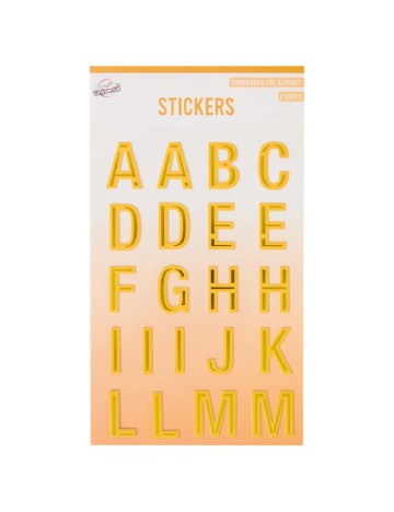 Set stickere autocolante Craft Universe, galben