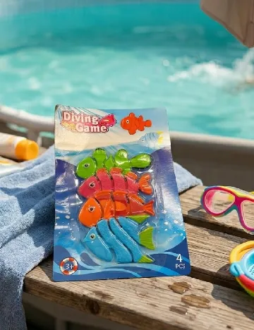 Set jucarii pentru piscina 4 bucati Zd Trading, mix culori