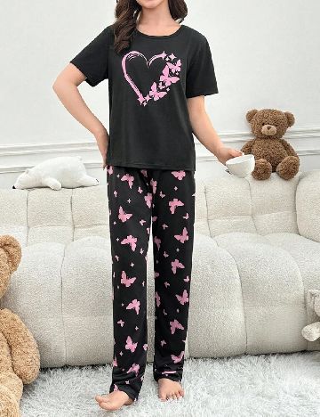 Pijama Shein Kids, negru