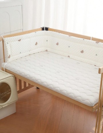 Saltea de protectie pentru bebelusi SHEIN, alb