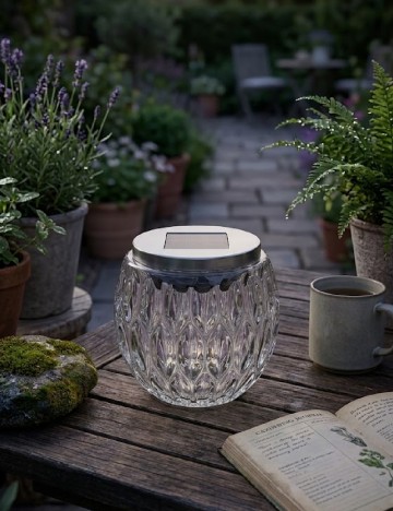 Lampa solara ACTION, transparent