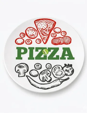 Farfurie din melamina, alb