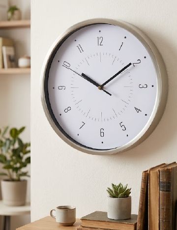 Ceas de perete Studio Home, alb