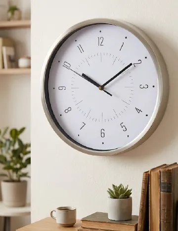 Ceas de perete Studio Home, alb