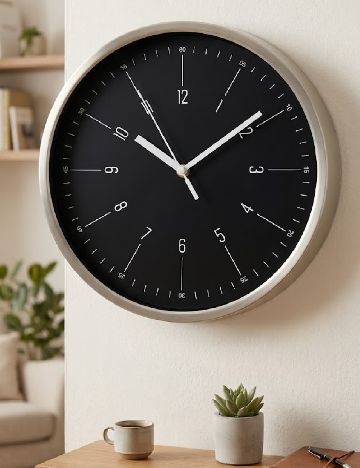 Ceas de perete Studio Home, negru