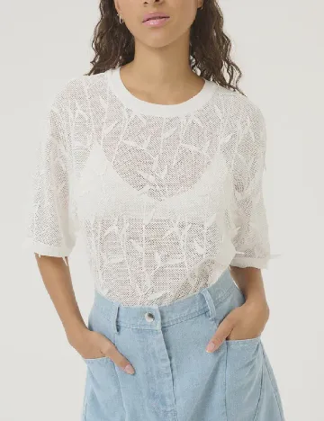 Bluza Karen By Simonsen, alb