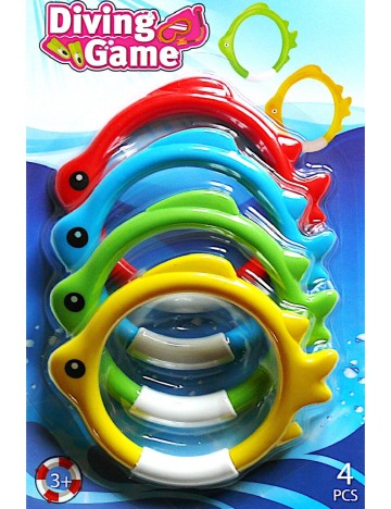 Set jucarii pentru piscina 4 bucati Zd Trading, mix culori