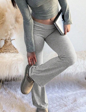 Pantaloni Shein Kids, gri