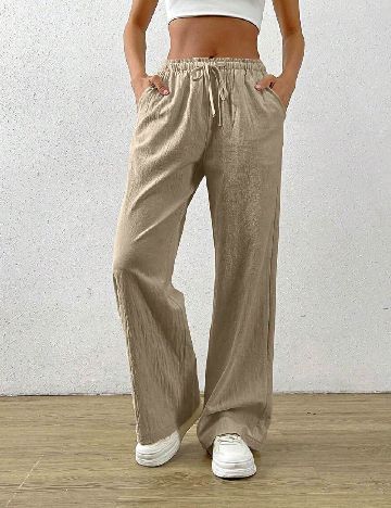 Pantaloni SHEIN CURVE, bej