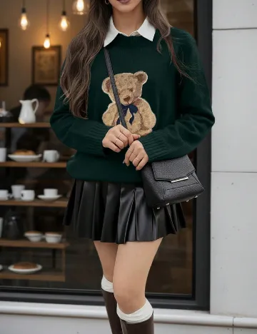 Pulover SHEIN, verde