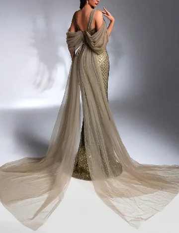 Rochie lunga IBTRLY, kaki