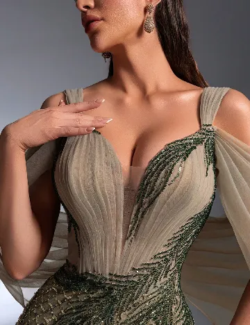 Rochie lunga IBTRLY, kaki