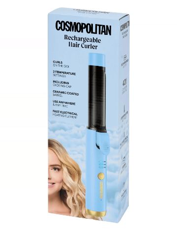 Ondulator de par reincarcabil Cosmopolitan, albastru