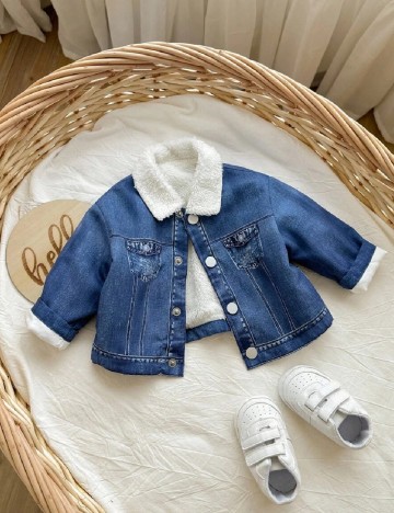 Jacheta Shein Kids, albastru