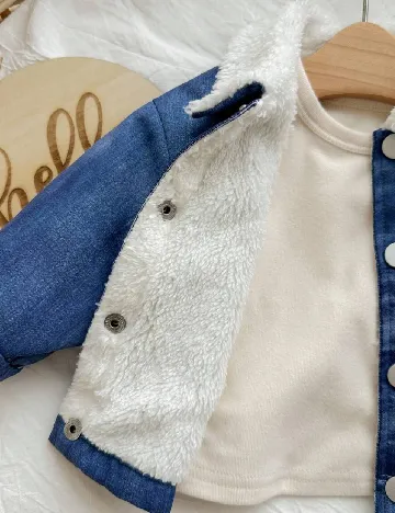 Jacheta Shein Kids, albastru