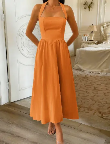 Rochie lunga SHEIN, portocaliu