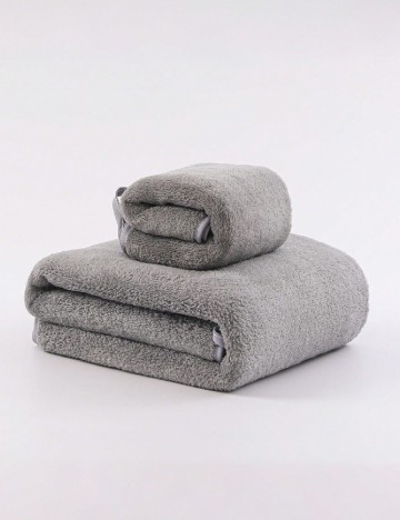 Set prosoape 2 bucati SHEIN, gri