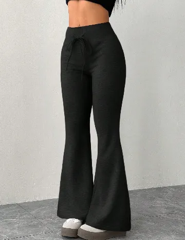 Pantaloni Shein Kids, negru