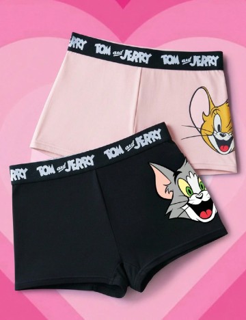 Set Boxeri 2 perechi SHEIN, roz/negru