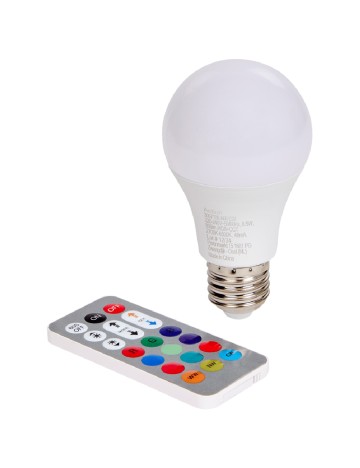 Bec LED cu telecomanda ACTION, alb