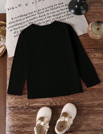 Bluza Shein Kids, negru