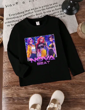 Bluza Shein Kids, negru