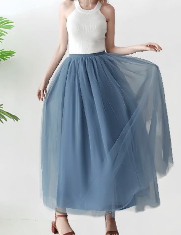 Fusta SHEIN, albastru