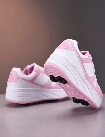 Adidasi cu role Shein Kids, roz