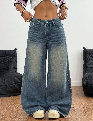 Blugi SHEIN CURVE, albastru