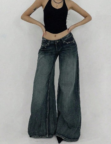 Blugi Dazy, albastru