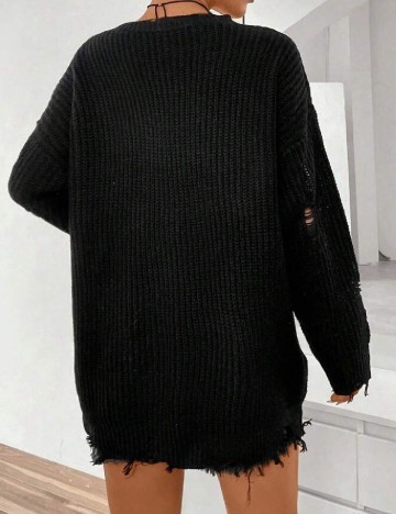 Pulover Oversize SHEIN, negru