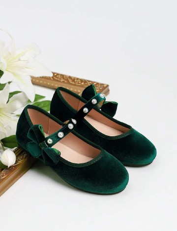 Pantofi Shein Kids, verde