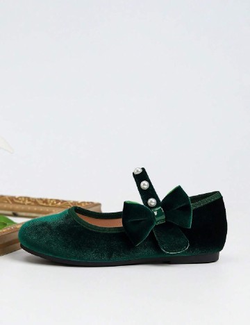 Pantofi Shein Kids, verde