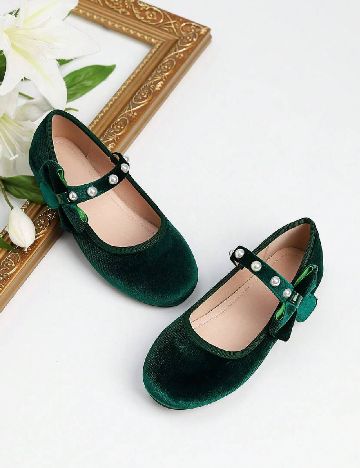 Pantofi Shein Kids, verde